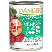 Evanger's Super Premium: Venison & Beef Dinner Dog Food 13 oz